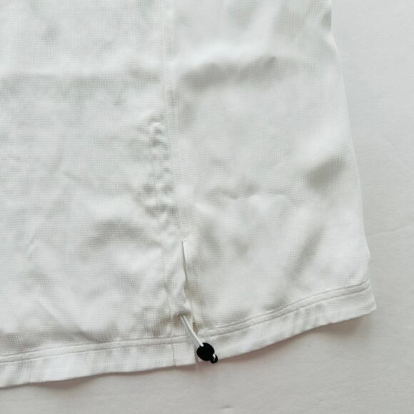 Lululemon LAB White Crinkle Sheer Tank Top Size 14 Avante Garde Casual - Picture 3 of 7